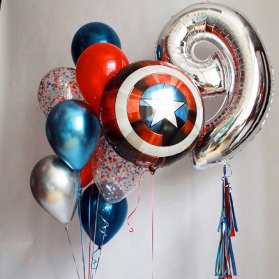 Воздушные шары Мстители на 9 лет